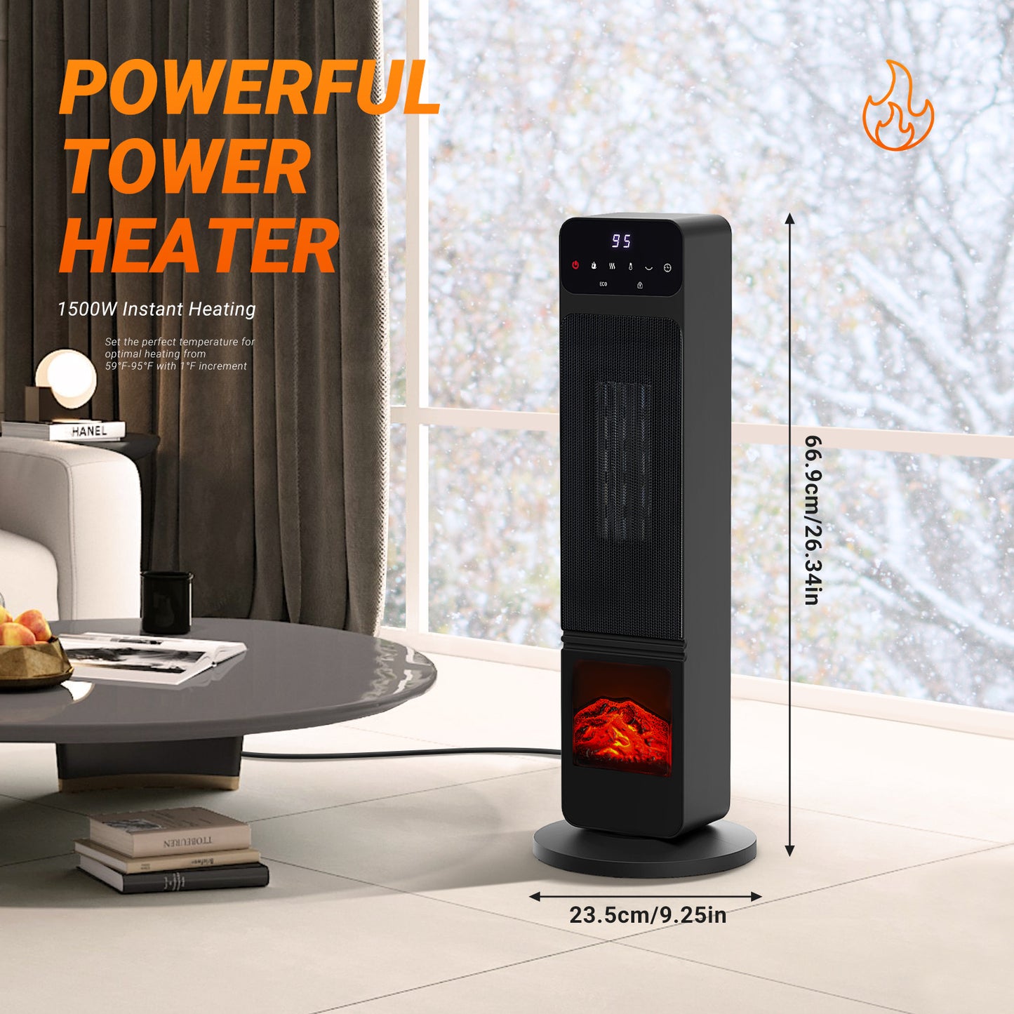 Portable Electric Tower Heater